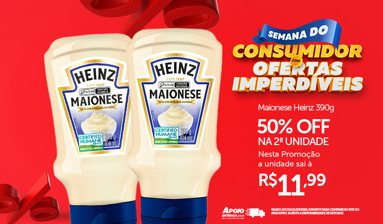 Maionese Heinz 09 até 15/03